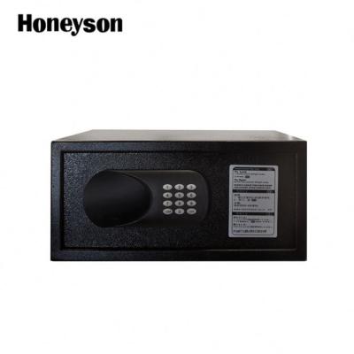 China Hotel Guest Room Supplies Metal Digital Mini Safe Box With Override Key for sale