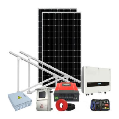 China Solar Hybrid Home Solar Panel Home Best Price System 5kw 10kw 12kw 20kw 30kw 40kw Kit Hybrid Solar System for sale