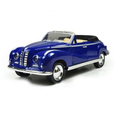 China Classic retro friction toy 1:32 simulation classic convertible car pullback alloy car model for sale