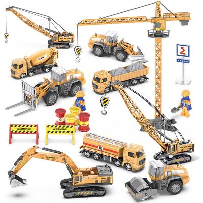 China Toy New Diecast Alloy Diecast Car Excavator Toy Engineering Vehicle Model Cars Toy Vehicles for sale