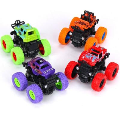 China Toying Hot Sale Children Plastic Friction Cars Toys 4Wd Inertia Off-Road Stunt Vehicle For Boy for sale