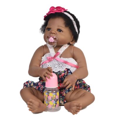 China Toy Factory Bulk Girl Educational Toy Blacken Sale Reborn Saskia Silicone Baby Doll For 23 Inch Vinyl Baby Show Lovely for sale