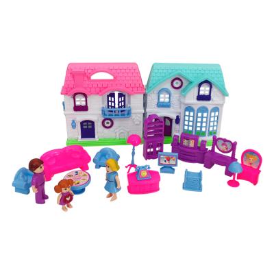 China Playing Girl Dream House My Lovely Villa Play Toy With Light Sound for sale