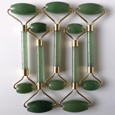 China Welded Metal Frame With Amazon Prime Hot Selling Jade Stone 2018 New Jade Roller Facial Massager Welded Metal Frame Premium Green Design for sale