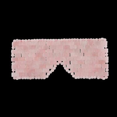 China 100% Rose Quartz Eye Mask 100% Rose Quartz Jade Eye Mask Eye Care natural natural tool for sale