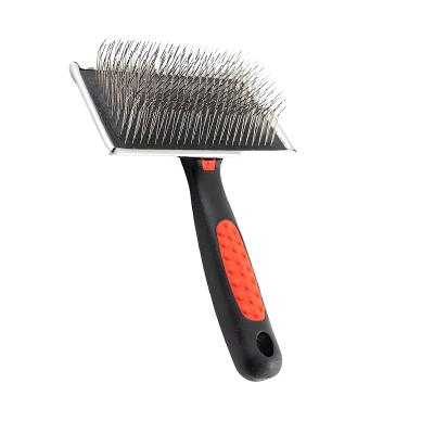 China Stocked High Quality Pet Comb Stainless Steel Teeth Brush Comb Dog Cat Pet Grooming Comb Stainless for sale