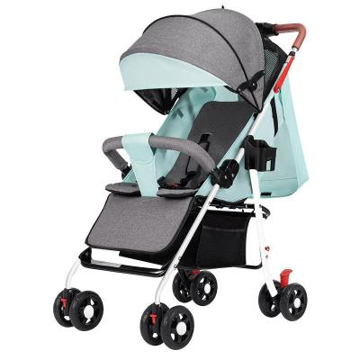 China 2022 new design easy foldable stroller moving system rolls baby stroller with aluminum frame for sale