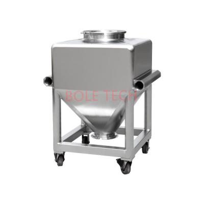 China Powder IBC Tank Granules IBC Container 500L Stainless Steel Pharmaceutical Bin for sale