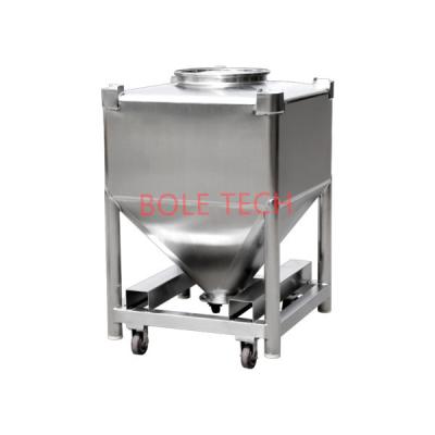 China 1200L Pharma Stainless Steel IBC Pharmaceutical Packing Bin Pharmaceutical Tank for sale