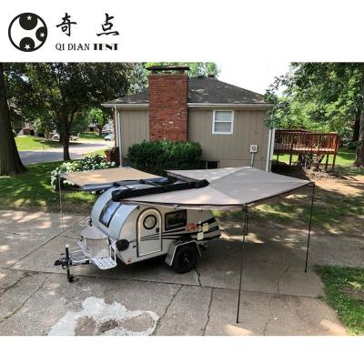 China Aluminum Camping Vehicle Roof Top Tent with Foxwing Awning Tent Car Side 270 Degree Tent 2.1M Radius Size for sale