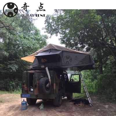 China New Style Camouflage/Field Auto Adventure 4*4 4x4 Soft Top Game Custom Top Tent Off Road Camping Trailer Tent for sale