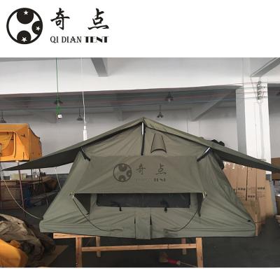 China Camouflage Outdoor Camping& Game/Field Raising Tent Pickup Rooftop Tent Extension Top Type For Camper Trailer for sale