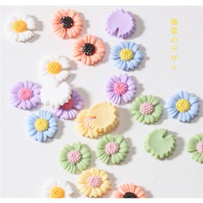 China 2022 New Style Eco-friendly Korean Manicure Daisy Material Hot Selling 3D Girl's Flower Finger Nail Decoration for sale