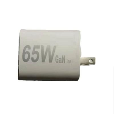 China Adaptive Fast Charging Type-C Power USB Laptop Mobile Phone GaN Tech 65W Fast Charging Charger for sale