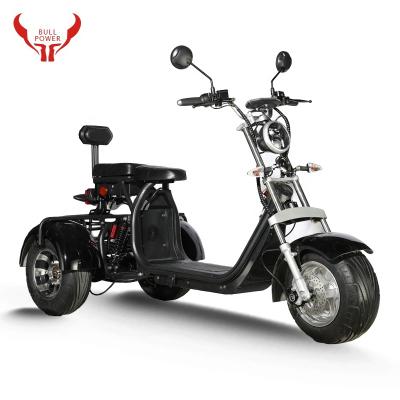 China 2020 Manufacture Three Wheel Two Seats 1500w Unisex Double Battery Long Mileage Electric Motorcycle for sale