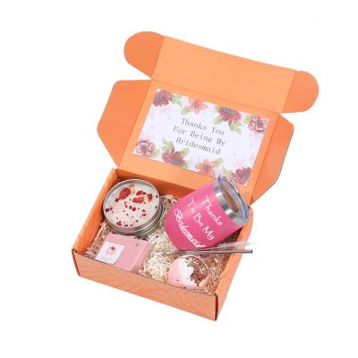 China Wholesale Spa Kit Box Natural Bath Shower Bridesmaid Gift Baskets Set Spa Bath Manufacturer Relaxation for sale