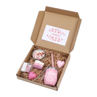 China Wholesale High Quality Spa Bath Valentine'sDay Relaxation Missing You Bath Shower Basket For Women Spa Gift Set for sale