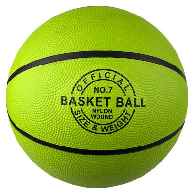 China Gift Colorful Logo Printed Rubber Ball Basketball As Training Equipment for sale