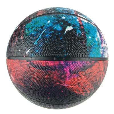 China Branded Vulcanized Outdoor Activity Practice Excess Color Oversized Rubber Basketball for sale