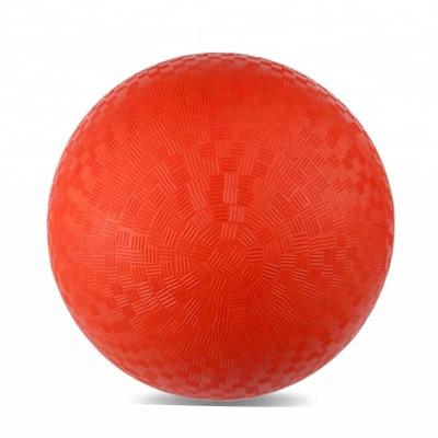 China Toy Factory Directly Provide Red Inflatable Rubber Playground Ball For School Sports for sale