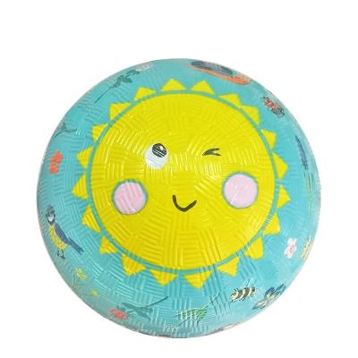 China Sports Toy Get CE/BSCI/Sedex Sun Logo Outdoor Rubber Playground Ball Custom Made Factory for sale