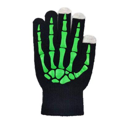 China Warm Soft Winter Luminous Ghost Touch Screen Claw Magic Gloves For Men And Women for sale