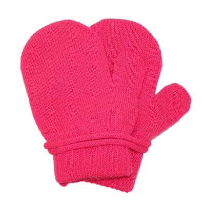 China Hot Selling Striped Kids Warm Toddler Winter Babies and Boys Knit Magic Gloves (2 to 6) Years for sale