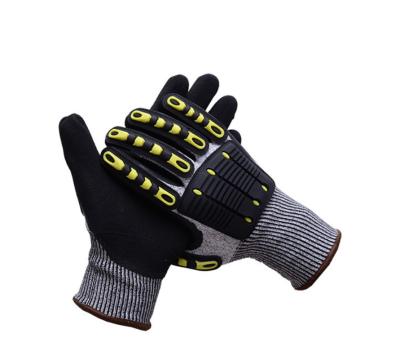 China SANSHOU TPR Soft High Strength Rubber Protective Impact Resistant Material With Cushioning Safety Multifunction Unisex Gloves for sale