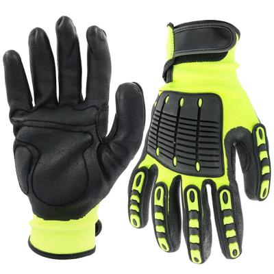 China Anti-impact high performance cutproof anti slip nitrile coated industrial high impact resistant working gloves for sale