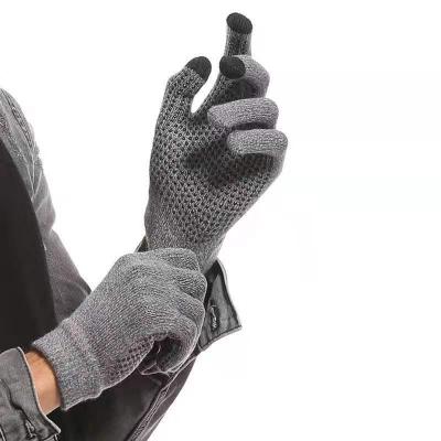 China Outdoor Cycling High Quality Cold-resistant Thickened Non-slip Touch Screen PVC Particles Touch Screen Work Gloves for sale