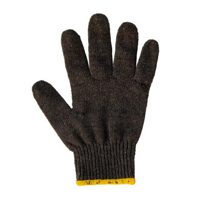 China OEM Brand Logo Wear Resistant Custom Cotton Knitted Work Gloves Construction Work Safety Gloves for sale