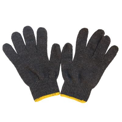 China General Purpose Wholesale Cheap Price Breathable Cotton Knit Finger Safety Anti Slip Construction Garden Work Gloves for sale