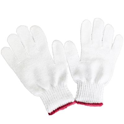 China Factory hot seling anti-slip wear heavy duty white knitting cotton cut work safety resisitant gloves for sale