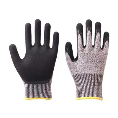 China OEM 13g HPPE Gloves Comfortable Level 5 Anti Slip Resistant Cut-Resistant Working Safety for sale