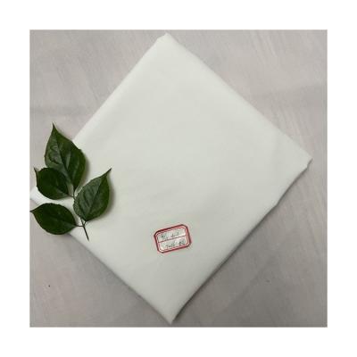 China Breathable White Lightweight Polyester Cotton Fabric Plain Tc Sustainable Poplin Fabric for sale