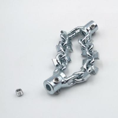 China Silver Color Steel / Carbide Steel And Carbide Material Cleanning Chains Cutter Drain Tools for sale