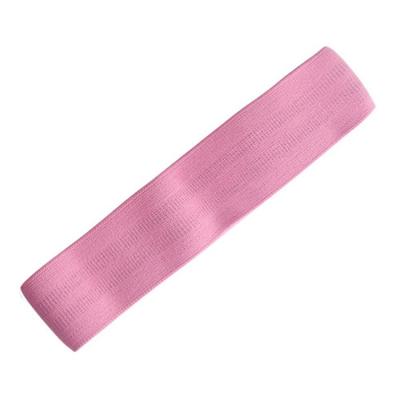 China Custom Durable Universal Cotton Fitness Logo Yoga Exercise Gym Size Resistance Booty Band, Long Yoga Workout Hip Band for sale