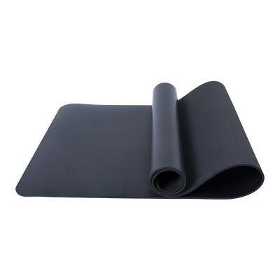 China 2022 Wholesale Black Logo Anti Slip Gymnastics Custom PU Tape Yoga Mat for sale