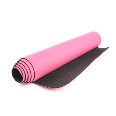 China Gymnastics 5mm Printing Foam PU Yoga Burning Natural Pure Rubber Mat for sale