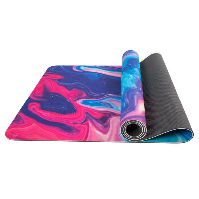 China Yoga Logo Uv Print Premium Custom Eco Friendly Made Good Pro Interesting Tape Yoga Mat for sale