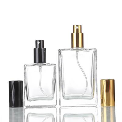 China Cosmetic Custom Empty Clear Fragrance Glass Perfume Bottle 30ml 50ml 100ml Perfume Spray Glass Bottle for sale