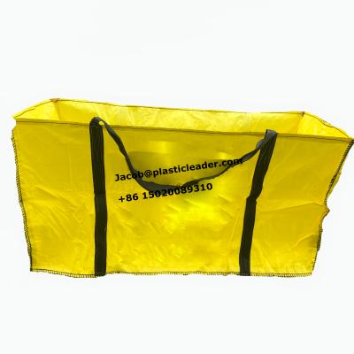 China 200*150*100cm UV 1.5 Ton Bulk Dump Skip Bag FIBC Bag For Construction Waste for sale