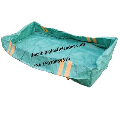 China UV 1500kg FIBC UV 100% virgin PP landfill pop up bag bullbag for construction waste rubbish removal for sale