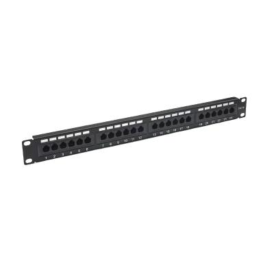 China Metal Shielded RJ45 Ethernet Patch Panel Cat5e/Cat6/Cat6a/Cat7 Compatible RoHS/UL/CE Certified à venda