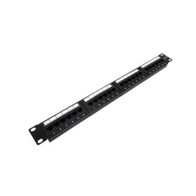 중국 Black 1U Network Patch Panel For Cat5e/Cat6/Cat6a/Cat7 Compatibilities RoHS/UL/CE Certified 판매용