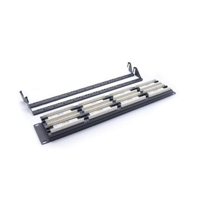 China 1U Metal RJ45 Patch Panel For Rack Mountable Cat5e/Cat6/Cat6a/Cat7 Ethernet Connections for sale