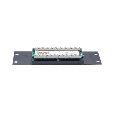 China Black 1U 2U Metal Pre Terminated Ethernet Patch Panels With Cable Management à venda