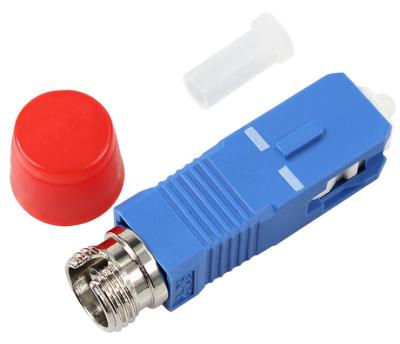 China FC to SC Single Mode Fiber Adapter Blue Housing UPC Polishing CATV Application for sale