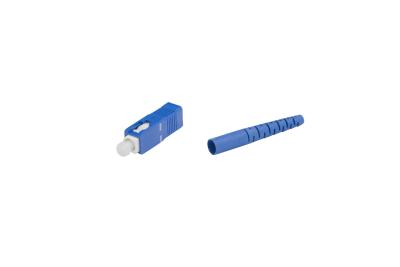 China Durable Cap Fiber Optic Connectors SC UPC 2.0 / 3.0 Mm Simplex Plastic Material for sale