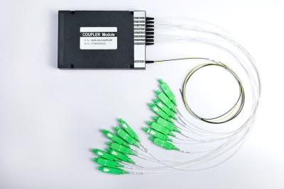 China 8 Channel Fiber Optic WDM Multiplexer SC UPC CWDM Mux / Demux Set ABS Module for sale